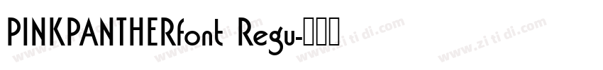 PINKPANTHERfont Regu字体转换